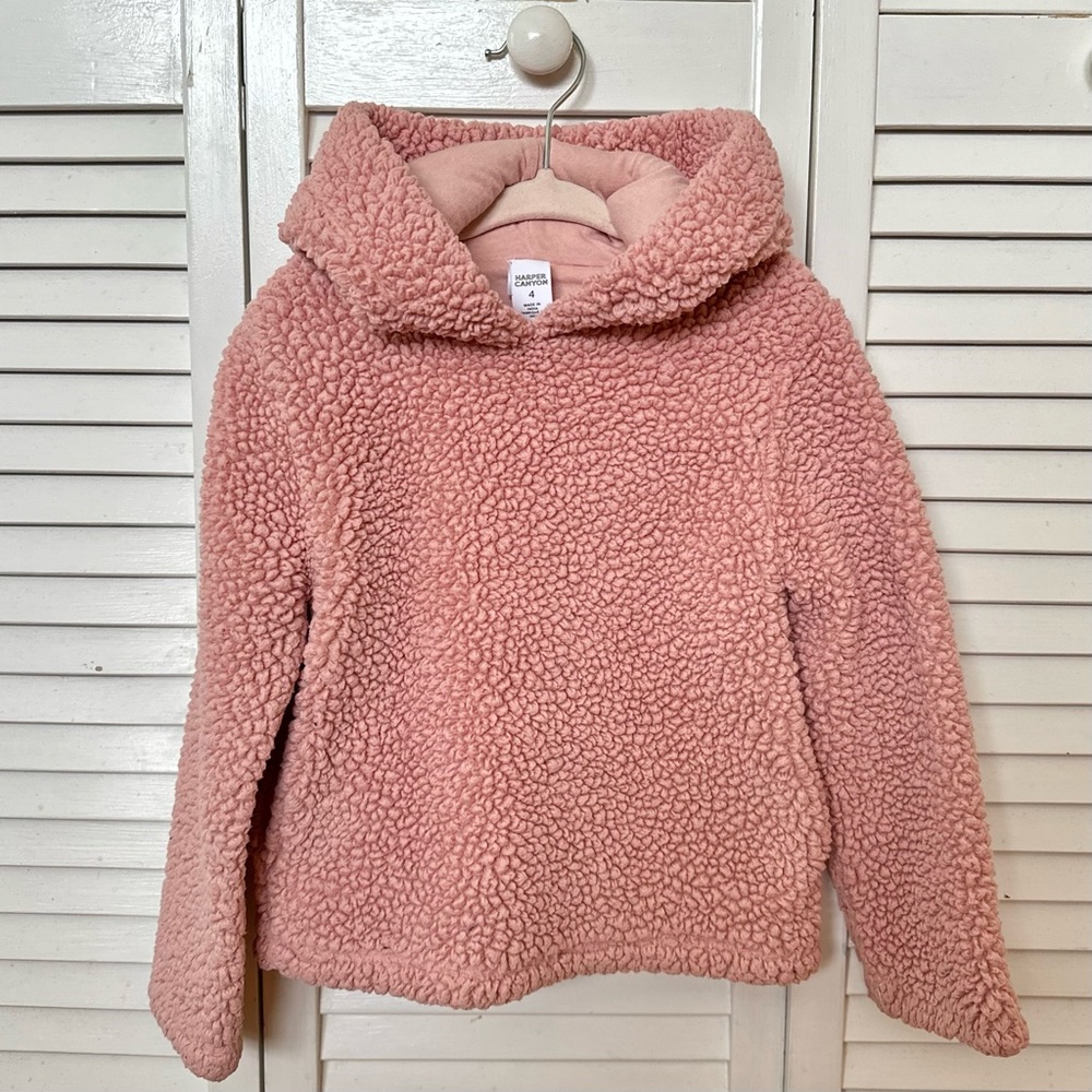 Harper Canyon Kids’ Fluffy Faux Fur Hoodie